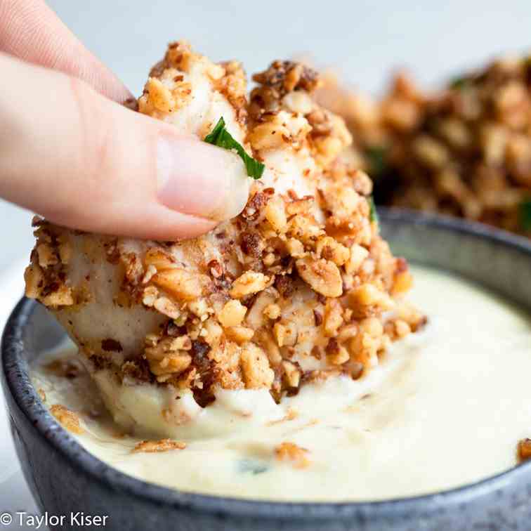 Almond Crusted Chicken Bites 