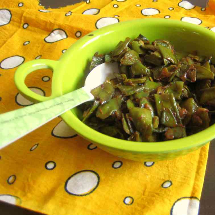 Broad Beans stir fry