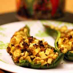 Cajun-Apple Stuffed Poblano Peppers