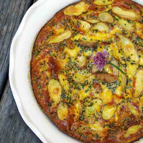 Persian Fingerling Potato Quiche