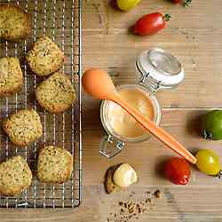 Dried Tomato - Lavender Sablé with Tomato