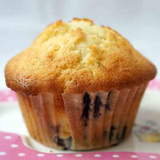 Fluffy Blueberry Muffins