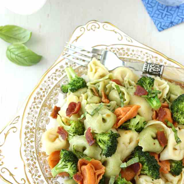 Tortellini Pasta Salad w/Bacon & Broccoli