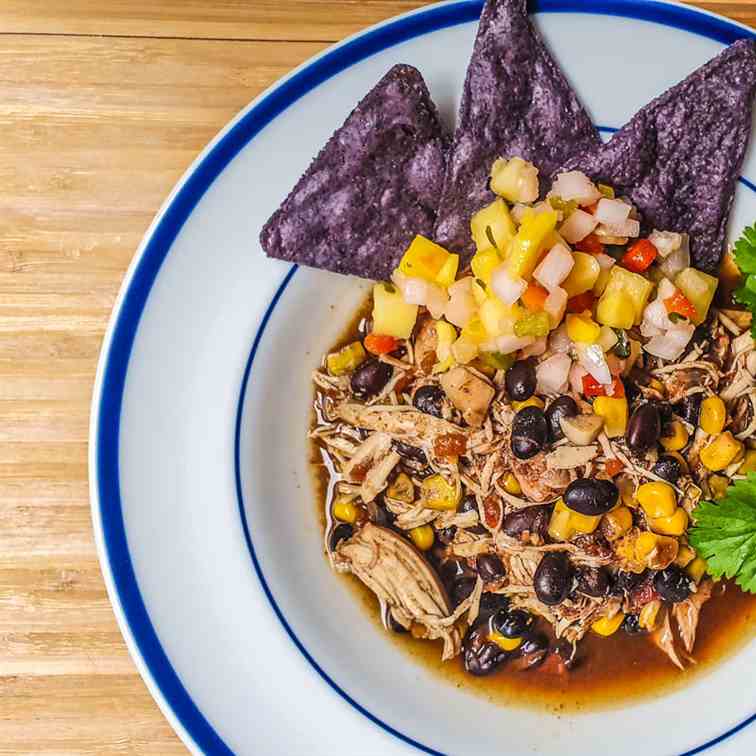 Southwest Chicken Chili With Black Beans