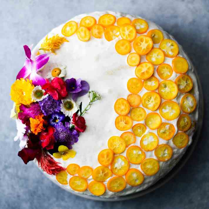 Tres Leches with Cardamom and Kumquats