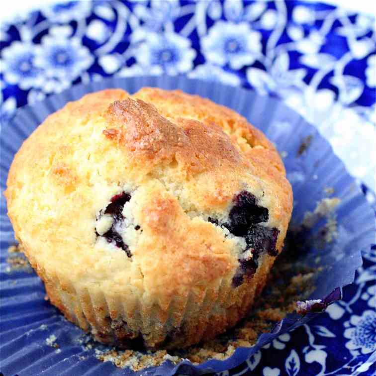 Blueberry Lemon Ricotta Muffins