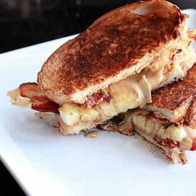 Peanut Butter, Banana, and Bacon Sandwich