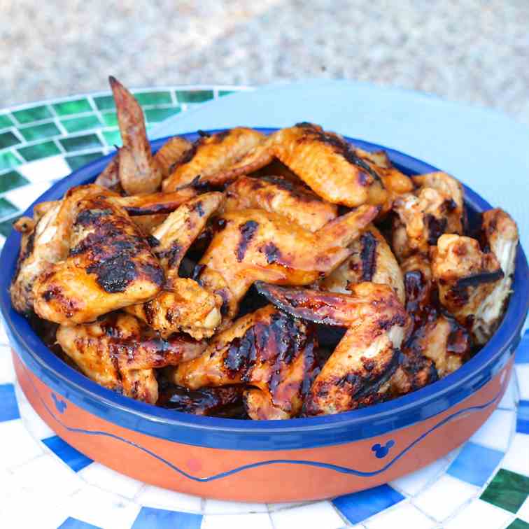 Zesty Honey Sriracha Grilled Chicken Wings