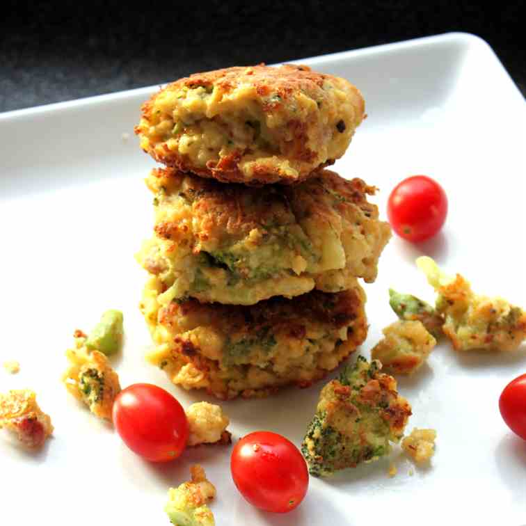 Cauliflower-Broccoli Patties