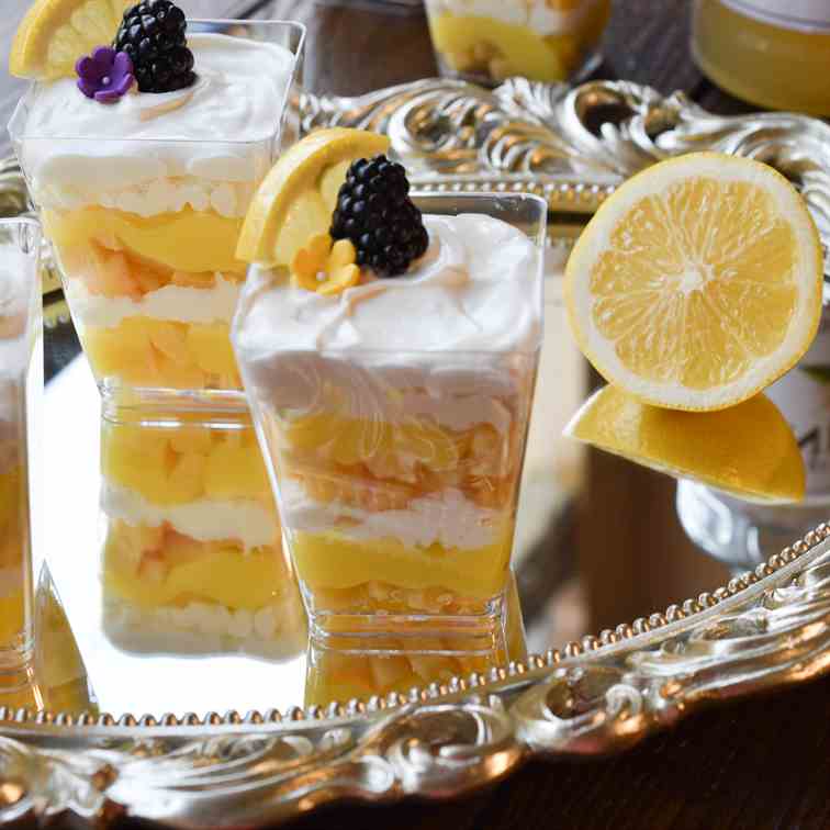 Elderflower and Lemon Mini Trifles