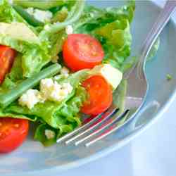 Green bean, Feta and Avocado Salad