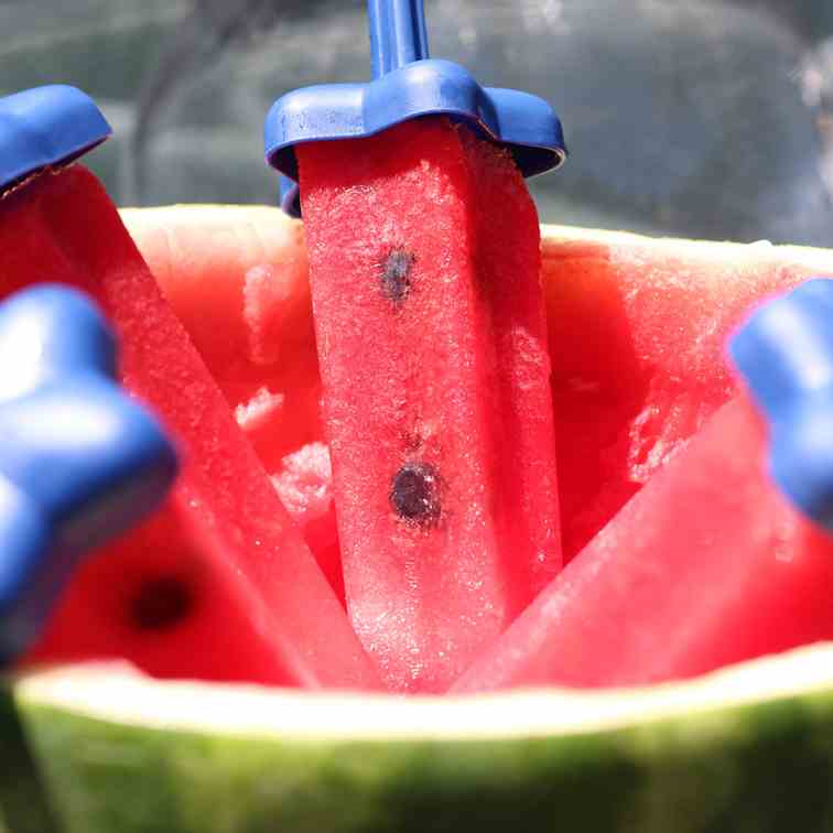 Watermelon Margarita Popsicles