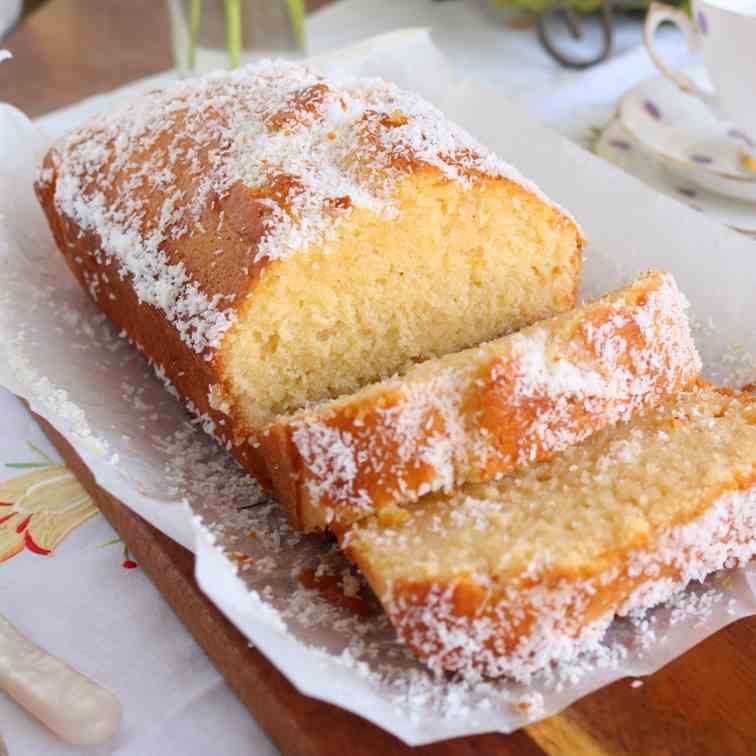 Lemon - coconut syrup loaf