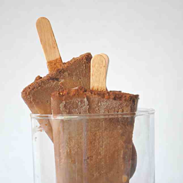 Melted Chocolate Frozen Pops