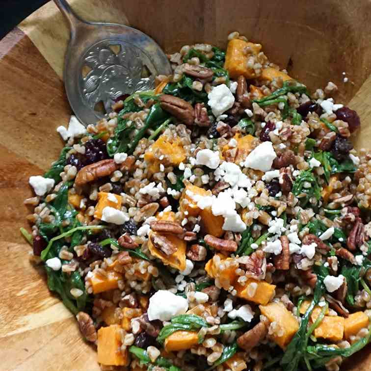 Fall wheatberry salad