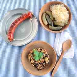 Traditional east Moravian meal