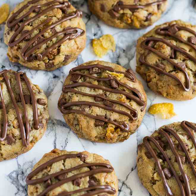 Chocolate Chip Cornflake Cookies