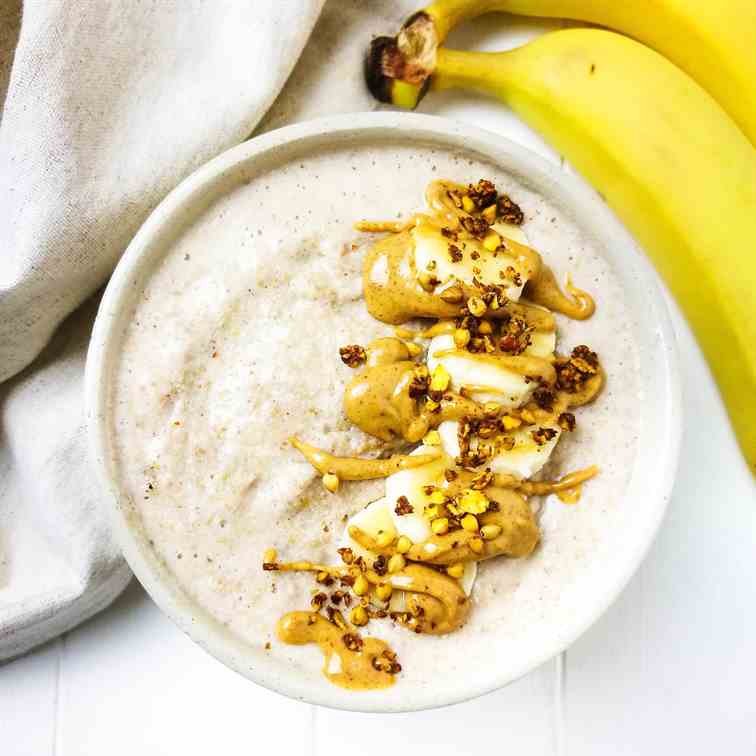 Creamy Banana - Maca Buckwheat Porridge