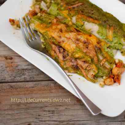 Healthy Green Enchiladas 