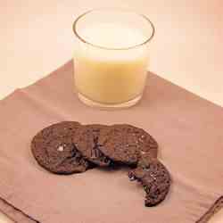 Salted Dark Chocolate Toffee Cookies