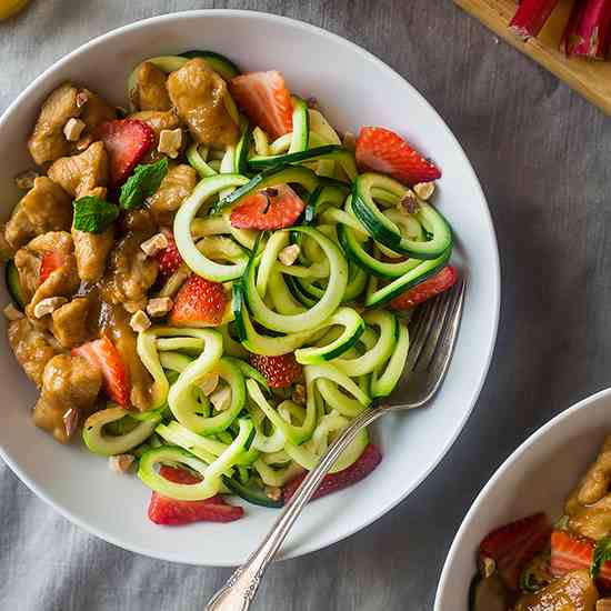 Strawberry Rhubarb Stir Fry