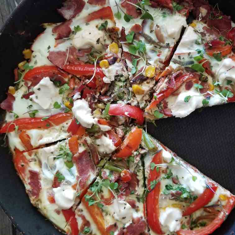 Turkey Bacon Egg White Frittata