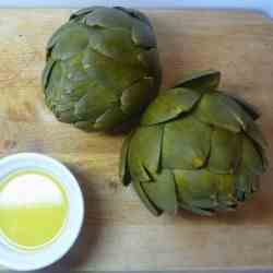 Artichokes with Garlic Butter