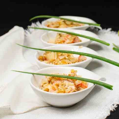 Crab meat and cream cheese appetizer