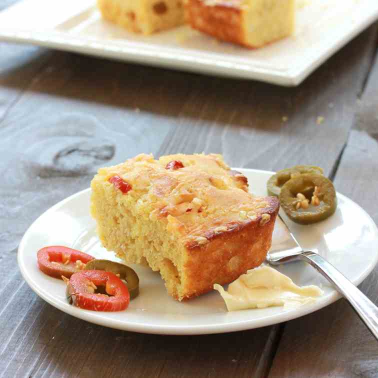 Jalapeno Manchego Cornbread