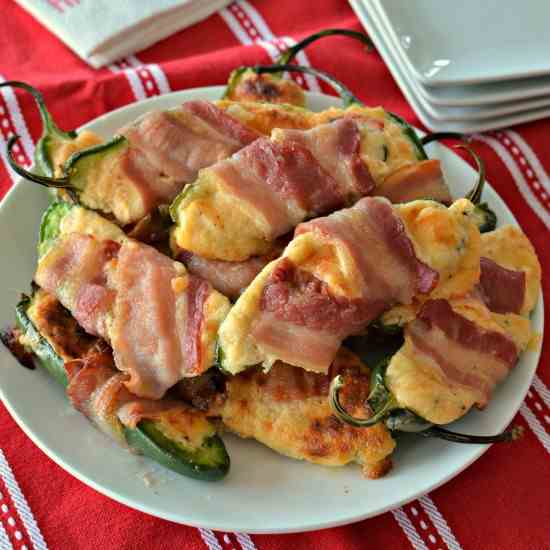 Bacon Wrapped Jalapeno Poppers