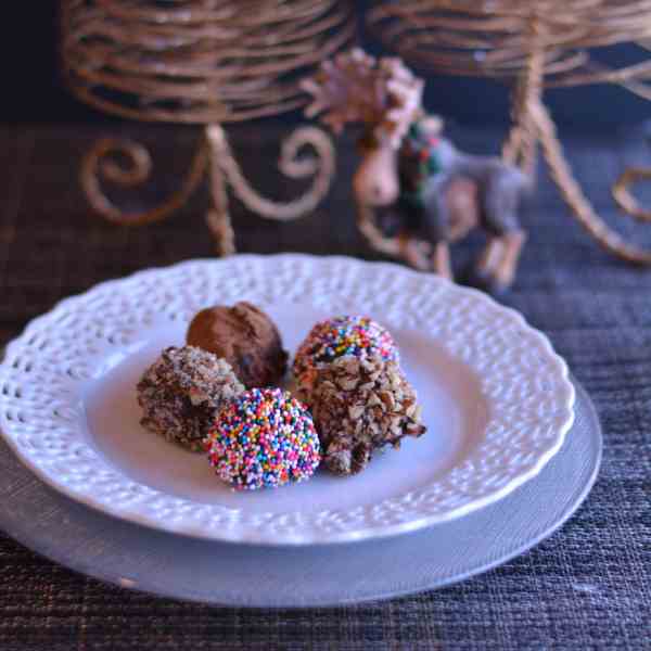 Holiday Bourbon Truffles