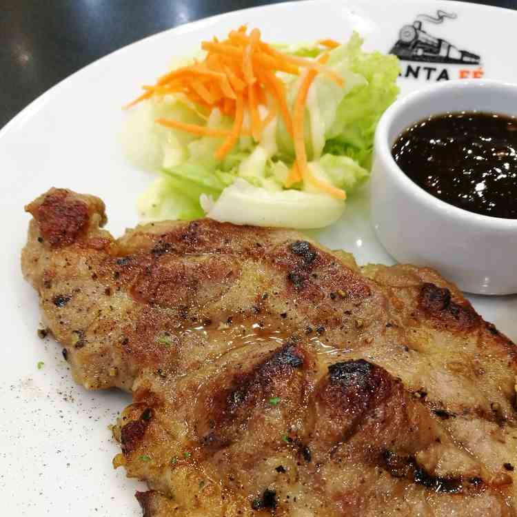 Paleo Pork Steak with Salad