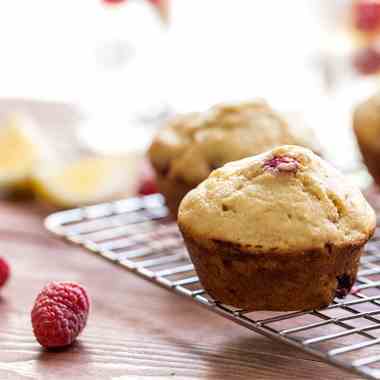 Raspberry Lemon Cornmeal Muffins