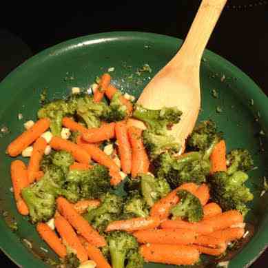 Steam to Skillet Vegetables