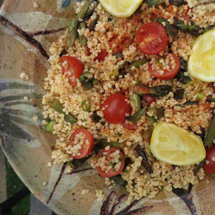 Asparagus and Bulgur Wheat Salad