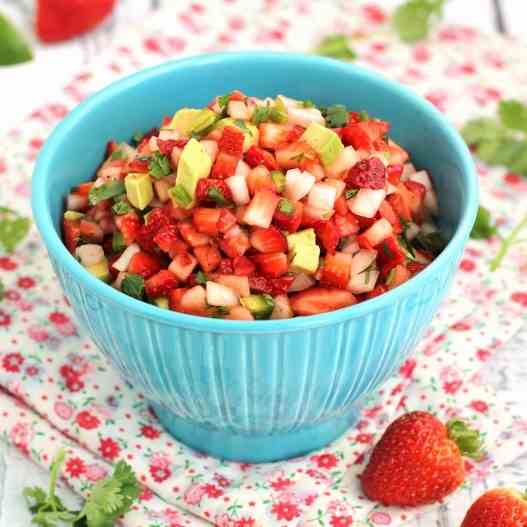 Strawberry avocado salsa