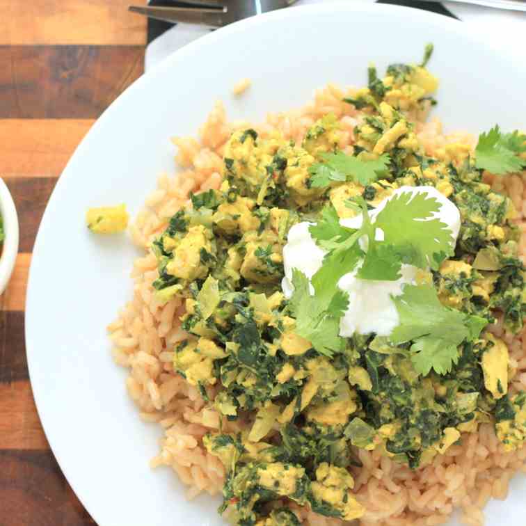 Turkey Spinach Korma