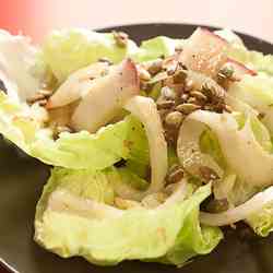 Warm fennel salad