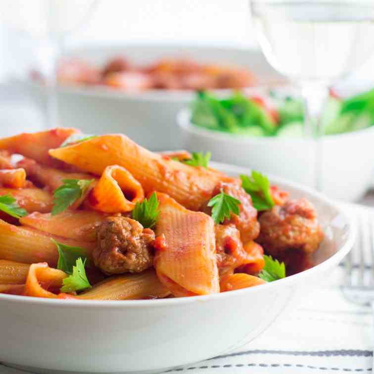 One-Pot Spicy Sausage Pasta