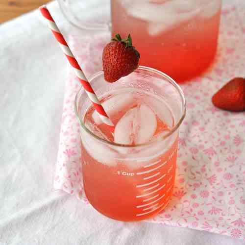 Strawberry Rhubarb Italian Soda