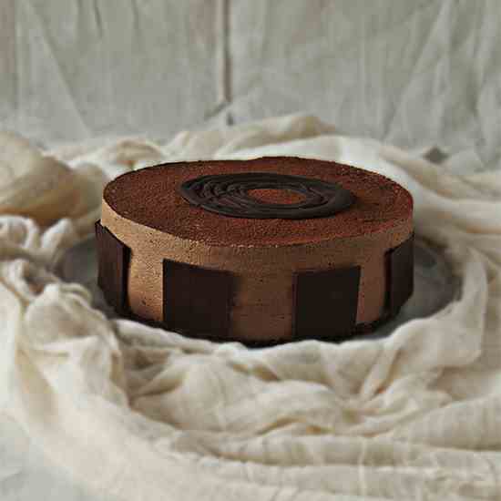 vanilla and chocolate modern cake