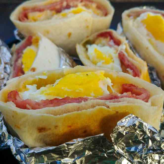 Foil Wrapped Breakfast Pockets