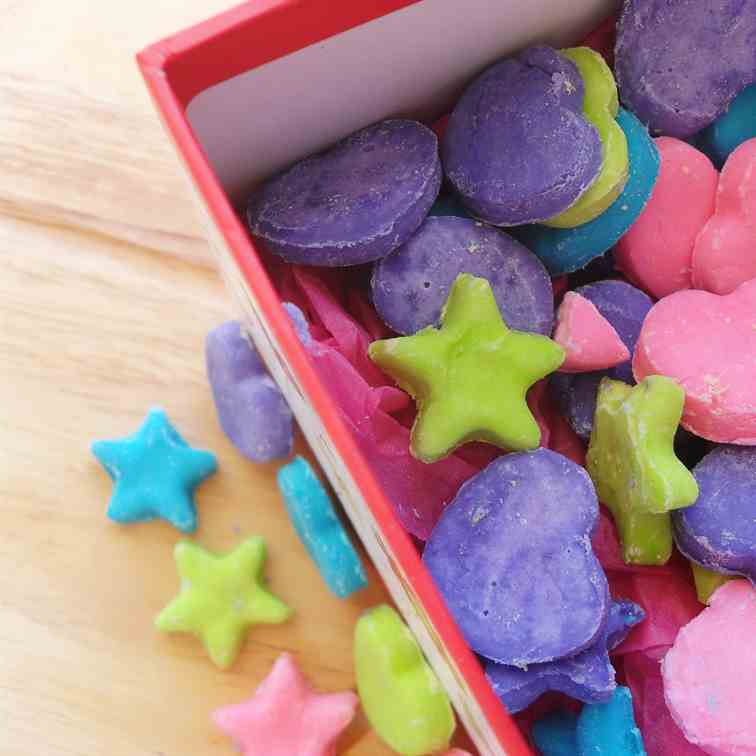 Homemade Candy Hearts and Stars