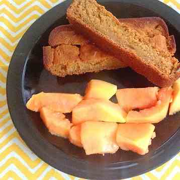 Papaya Oatmeal Bread Sticks