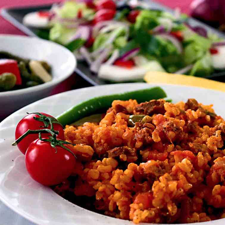 Bulgur with meat