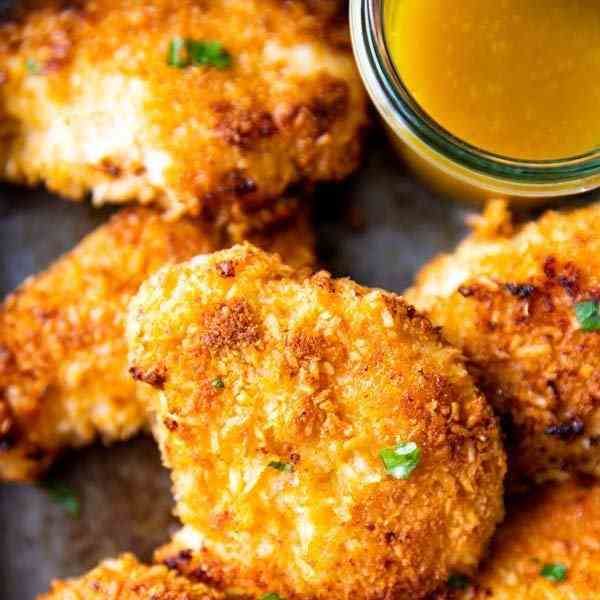 Oven Fried Coconut Chicken