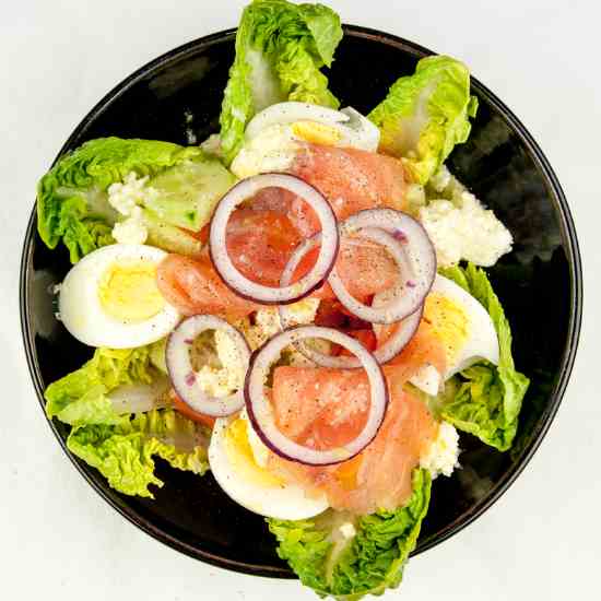 Smoked Salmon and Feta Salad