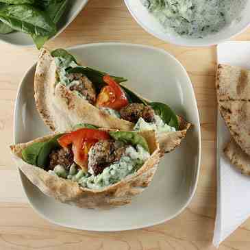 Mini Greek Lamb Burgers