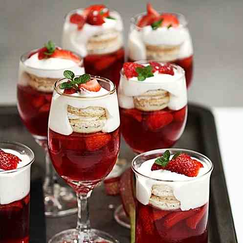 Strawberry Vanilla Macaron Trifle