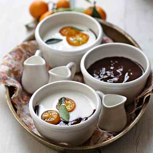 Dark Chocolate & Kumquat Creme Pots